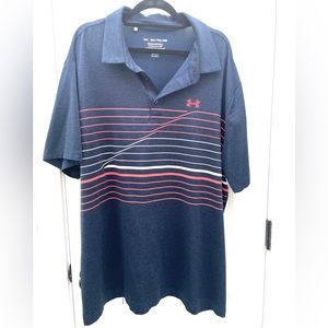 Men’s XXL Blue Under Armour golf polo